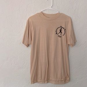 Vintage Deadstock light tan Baltimore road runner club vintage T-shirt, large